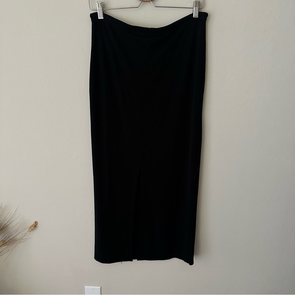 Gap Y2K Maxi Back Slit Pencil Skirt in Black Size M - Picture 5 of 6